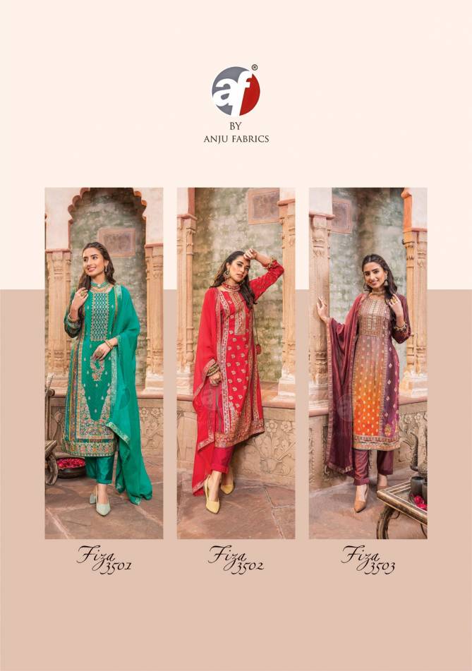 Fiza By Af Heavy Jacquard With Position Printed Readymade Wholesale Shop In Surat